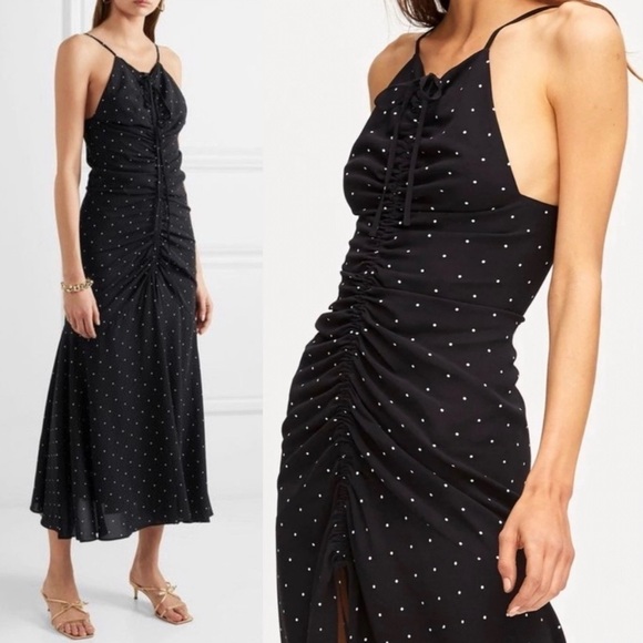 Alice McCall Oscar Ruched Midi Dress in Black size 6 - Picture 8 of 16